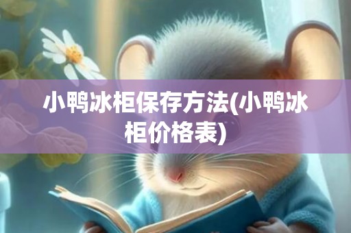 小鸭冰柜保存方法(小鸭冰柜价格表)