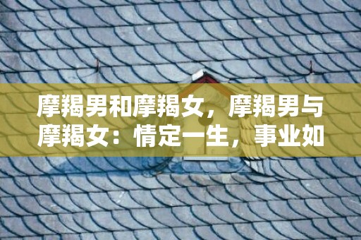 摩羯男和摩羯女，摩羯男与摩羯女：情定一生，事业如山!