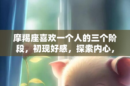 摩羯座喜欢一个人的三个阶段，初现好感，探索内心，坦诚表白？