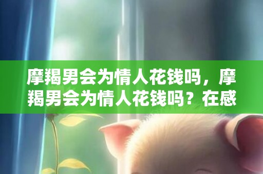 摩羯男会为情人花钱吗，摩羯男会为情人花钱吗？在感情中是否会慷慨大方？