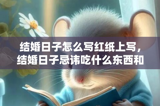 结婚日子怎么写红纸上写，结婚日子忌讳吃什么东西和水果