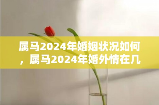 属马2024年婚姻状况如何，属马2024年婚外情在几月结束