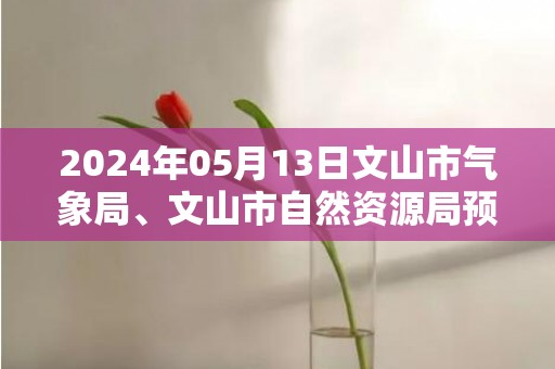 2024年05月13日文山市气象局、文山市自然资源局预警信息：云南省文山壮族苗族自治州发布地质灾害气象风险Ⅲ级预警