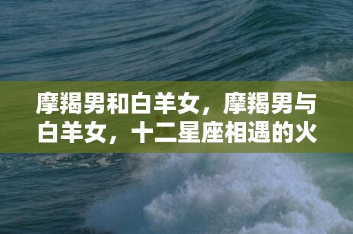 摩羯男和白羊女，摩羯男与白羊女，十二星座相遇的火与冰？
