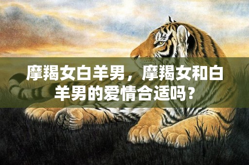 摩羯女白羊男，摩羯女和白羊男的爱情合适吗？