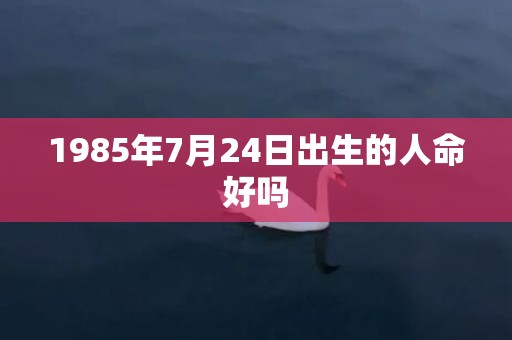 1985年7月24日出生的人命好吗