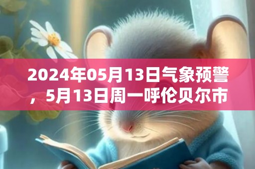 2024年05月13日气象预警，5月13日周一呼伦贝尔市天气预报 大部多云转晴