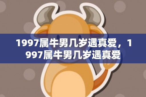 1997属牛男几岁遇真爱，1997属牛男几岁遇真爱