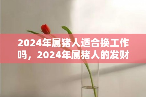 2024年属猪人适合换工作吗，2024年属猪人的发财方向