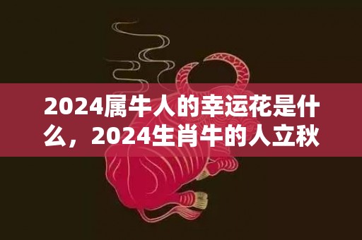 2024属牛人的幸运花是什么，2024生肖牛的人立秋出生命好吗