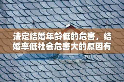 法定结婚年龄低的危害，结婚率低社会危害大的原因有哪些方面