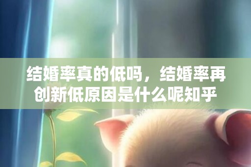 结婚率真的低吗，结婚率再创新低原因是什么呢知乎