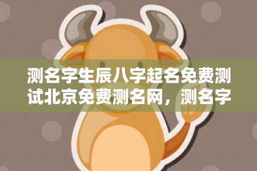 测名字生辰八字起名免费测试北京免费测名网，测名字生辰八字起名免费查询