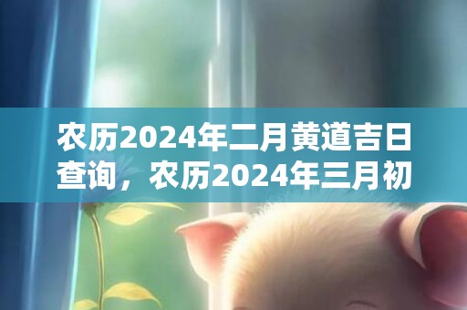 农历2024年二月黄道吉日查询，农历2024年三月初二这天能求婚吗