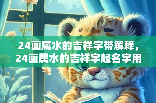 24画属水的吉祥字带解释，24画属水的吉祥字起名字用