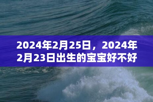 2024年2月25日，2024年2月23日出生的宝宝好不好