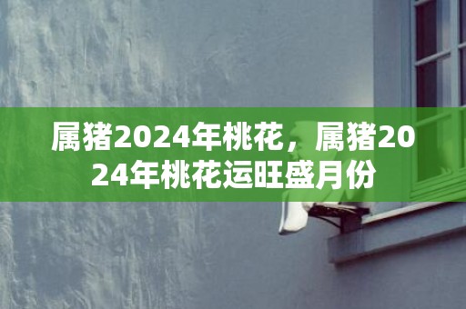 属猪2024年桃花，属猪2024年桃花运旺盛月份