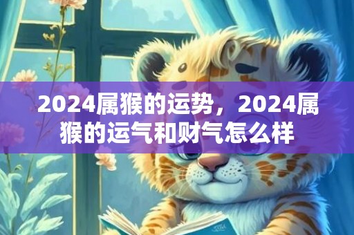 2024属猴的运势，2024属猴的运气和财气怎么样