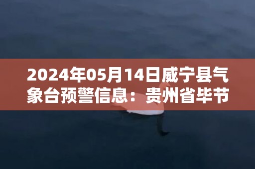 2024年05月14日威宁县气象台预警信息：贵州省毕节市威宁彝族回族苗族自治县发布冰雹橙色预警