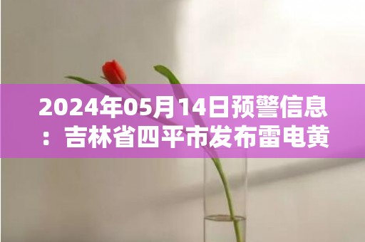 2024年05月14日预警信息：吉林省四平市发布雷电黄色预警