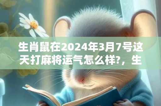 生肖鼠在2024年3月7号这天打麻将运气怎么样?，生肖鼠在2024虎年结婚好不好