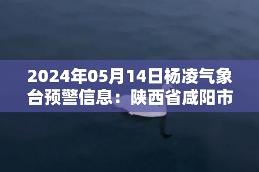 2024年05月14日杨凌气象台预警信息：陕西省咸阳市发布大风蓝色预警