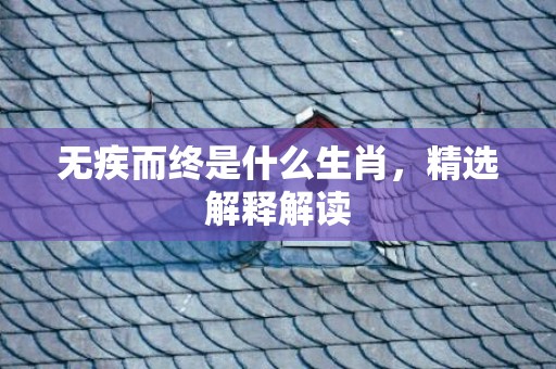 无疾而终是什么生肖，精选解释解读
