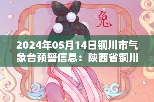 2024年05月14日铜川市气象台预警信息：陕西省铜川市发布大风蓝色预警