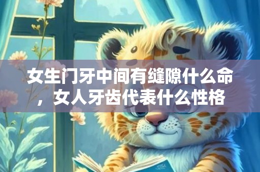 女生门牙中间有缝隙什么命，女人牙齿代表什么性格