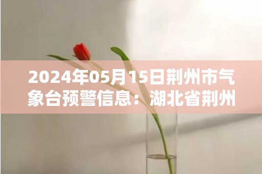 2024年05月15日荆州市气象台预警信息：湖北省荆州市发布大风蓝色预警