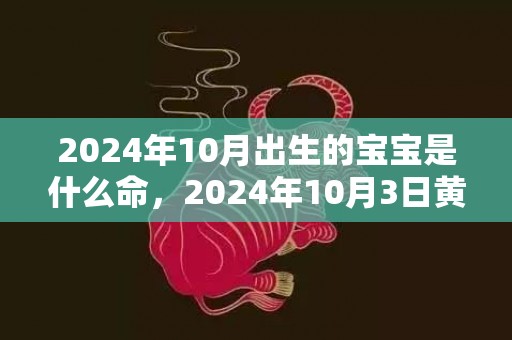 2024年10月出生的宝宝是什么命，2024年10月3日黄历查询