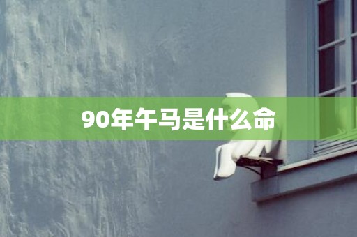90年午马是什么命