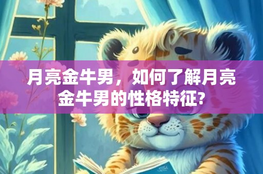 月亮金牛男，如何了解月亮金牛男的性格特征?