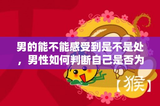 男的能不能感受到是不是处，男性如何判断自己是否为处男？