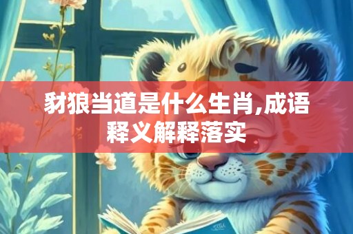 豺狼当道是什么生肖,成语释义解释落实