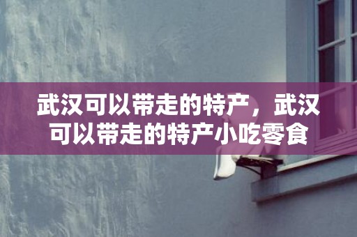 武汉可以带走的特产，武汉可以带走的特产小吃零食