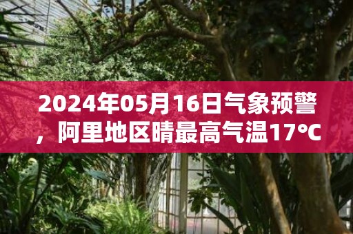 2024年05月16日气象预警，阿里地区晴最高气温17℃