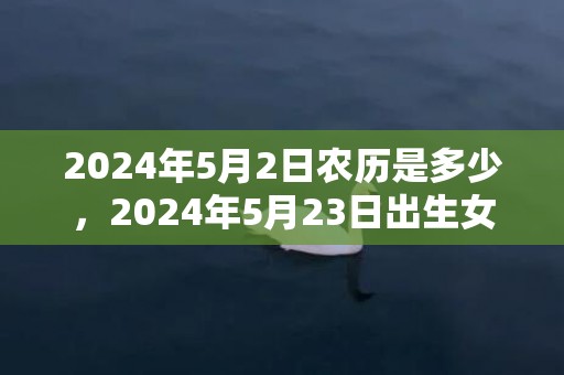 2024年5月2日农历是多少，2024年5月23日出生女孩五行起名