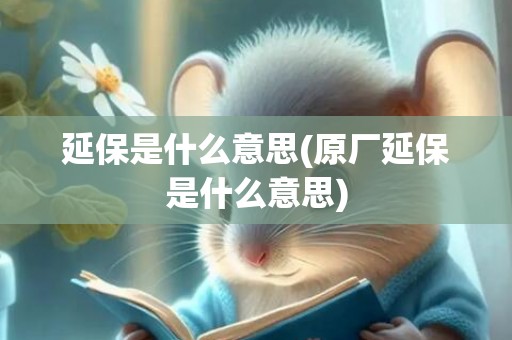 延保是什么意思(原厂延保是什么意思)