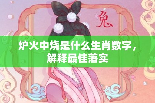炉火中烧是什么生肖数字，解释最佳落实