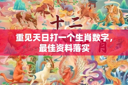 重见天日打一个生肖数字，最佳资料落实