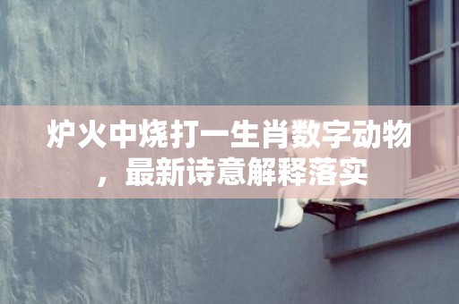炉火中烧打一生肖数字动物，最新诗意解释落实