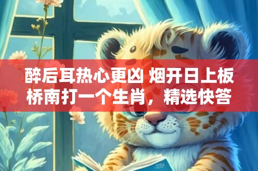 醉后耳热心更凶 烟开日上板桥南打一个生肖，精选快答解释落实
