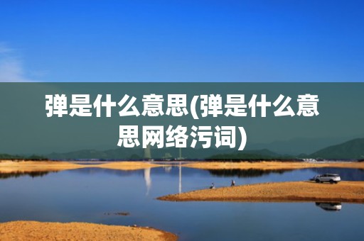 弹是什么意思(弹是什么意思网络污词)