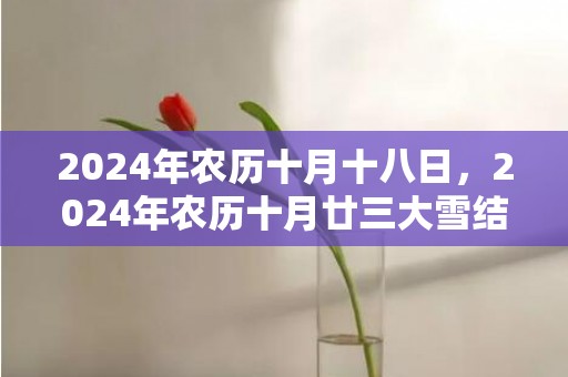 2024年农历十月十八日，2024年农历十月廿三大雪结婚好吗