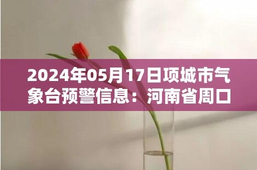 2024年05月17日项城市气象台预警信息：河南省周口市项城市发布高温橙色预警