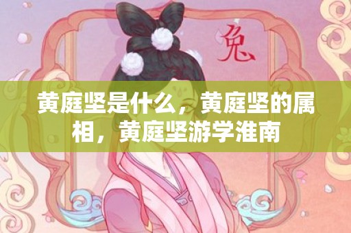 黄庭坚是什么，黄庭坚的属相，黄庭坚游学淮南