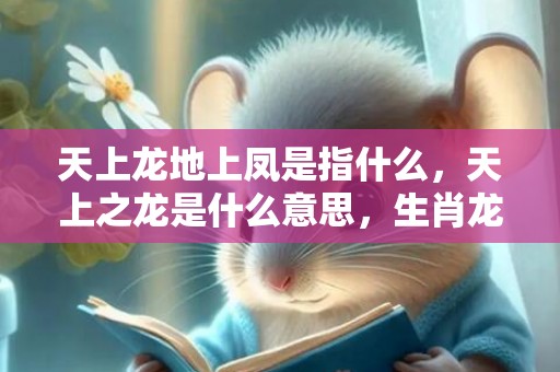 天上龙地上凤是指什么，天上之龙是什么意思，生肖龙的五种类型