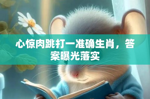 心惊肉跳打一准确生肖，答案曝光落实