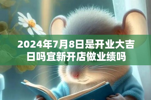 2024年7月8日是开业大吉日吗宜新开店做业绩吗